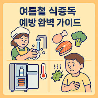 여름철 식중독 예방 완벽 가이드 썸네일 이미지