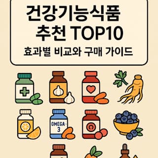 건강기능식품 추천 TOP10 썸네일 이미지