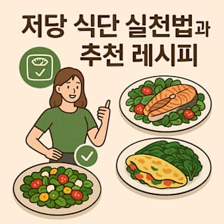 저당 식단 실천법과 추천 레시피 썸네일 이미지