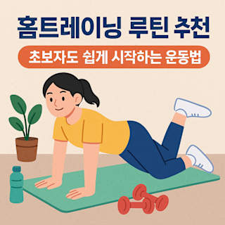 홈트레이닝 루틴 추천 썸네일 이미지