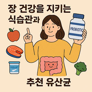 장 건강 식습관과 유산균 썸네일 이미지