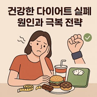 건강한 다이어트 실패 원인과 극복 전략 썸네일 이미지