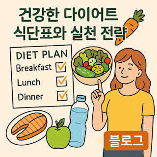 건강한 다이어트 식단표와 실천 전략 썸네일 이미지
