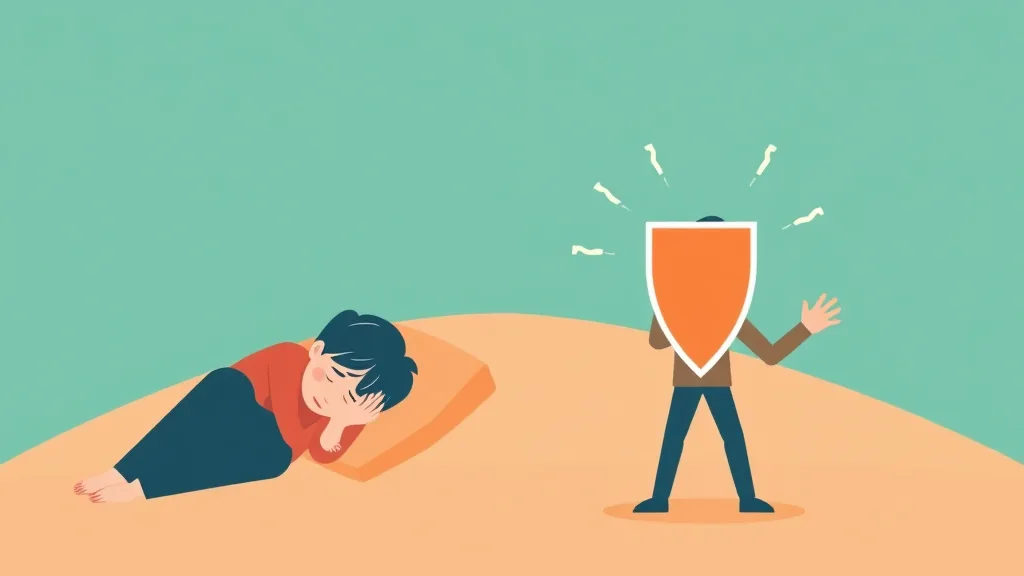 수면 부족과 충분한 수면의 면역력 차이를 보여주는 일러스트