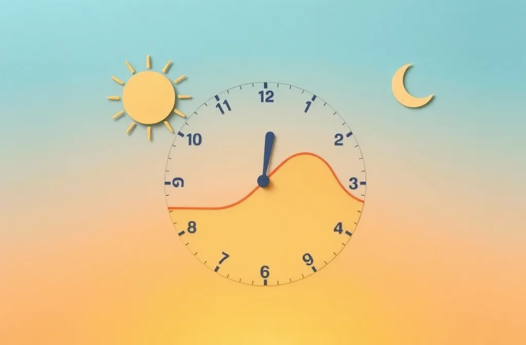 코르티솔 일주기 리듬 차트