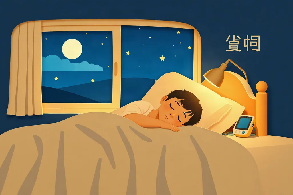 수면무호흡 검사를 받으며 잠든 모습